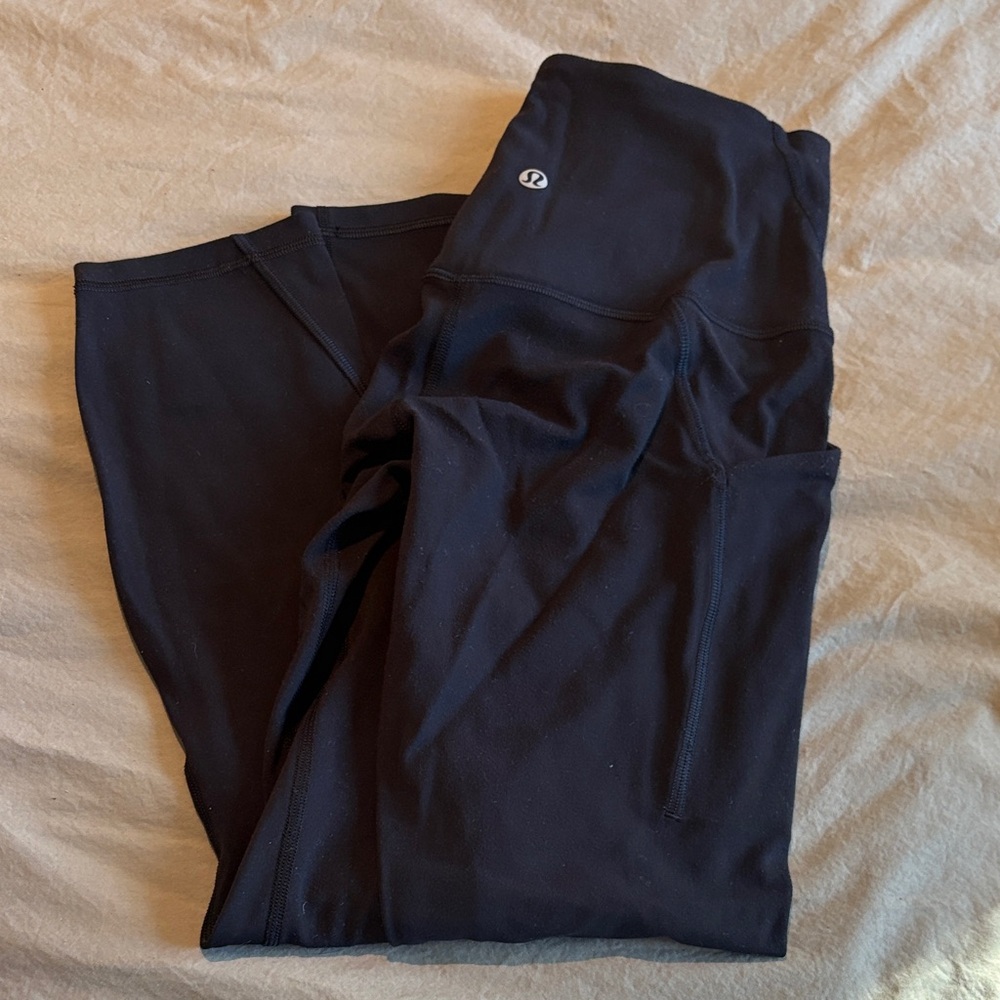 lululemon athletica Black High-Rise Leggings with Side Pocket
